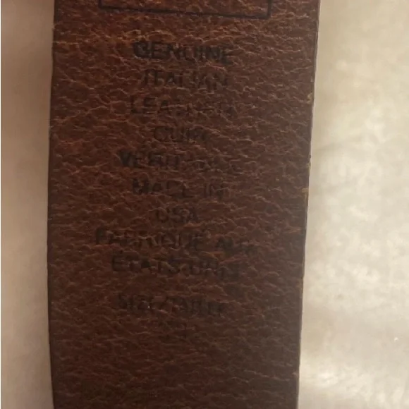 Vintage Gap Belt Womens 31”-34” USA Made Brown Leather Retro 80s 90s Classic - Picture 12 of 12